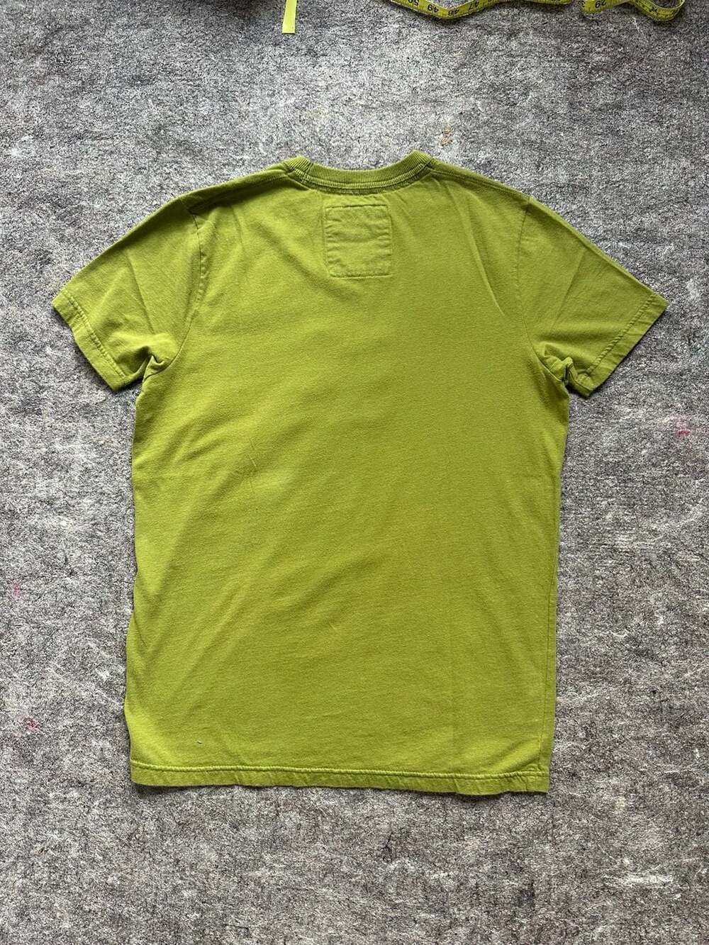 Vintage y2k Hollister California Green Applique Logo Short Sleeve T-Shirt M - Picture 3 of 6